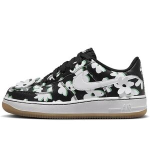 Nike Air Force 1 LV8 Flowers Black / Spring Green Youth Size 3.5